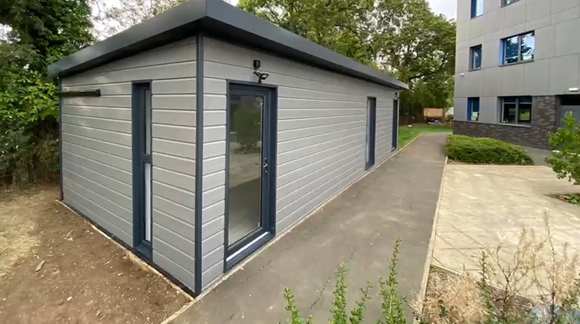 Commercial customer completed unit - front side view