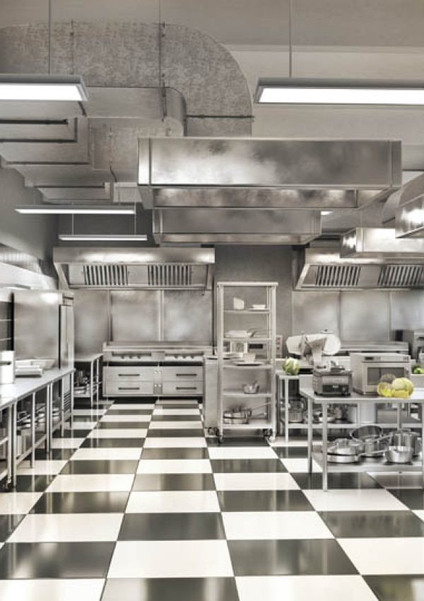 Modern industrial kitchen