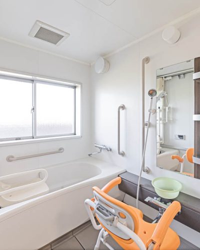 Bathroom with specialist equipment for residential care homes
